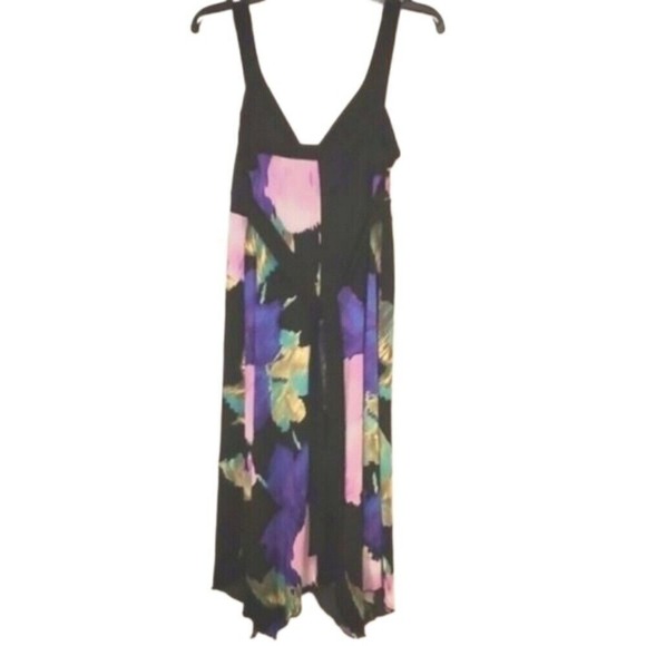 Floral Print Dress V-Neck Sleeveless Casual Summer Dress - Picture 1 of 8